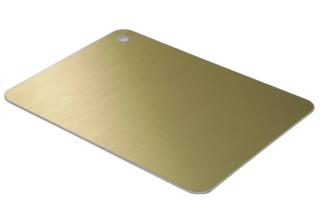 Anodised Aluminium Sheet - Brushed Gold, image 1 of 1